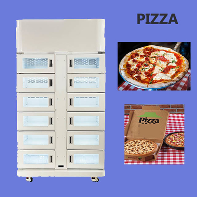 24 heures en libre-service, casier intelligent, distributeur de pizza, casier alimentaire avec réfrigérateur.