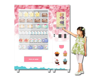 Distributeur automatique de refroidissement réfrigéré de nourriture, distributeur automatique sain de repas avec la micro-onde