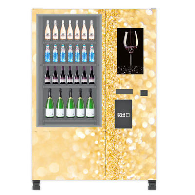 La bouteille automatique de champagne de bière de vin mousseux de grand écran de libre service peut distributeur automatique pour l'équipement de sécurité